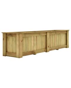 Jardinière surélevée fleurs plantes 196 cm bois de pin imprégné