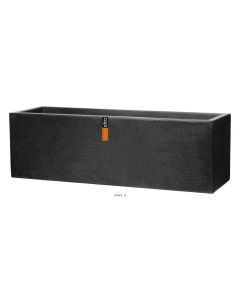 Bac en pures Fibres Baya Ext. Jardinière L 73 x 20 x H20 cm Noir