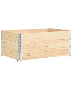 Jardinières surélevées 3 pcs 100 x 150 cm bois de pin solide