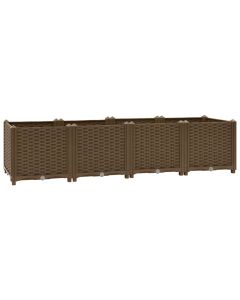 Jardinière lit surélevé plantes fleurs jardin 160 x 40 x 38 cm polypropylène