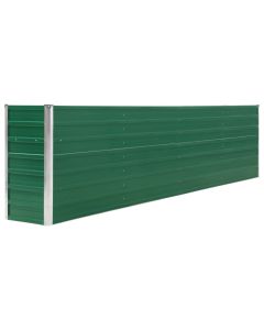 Jardinière 320 x 40 x 77 cm acier galvanisé vert