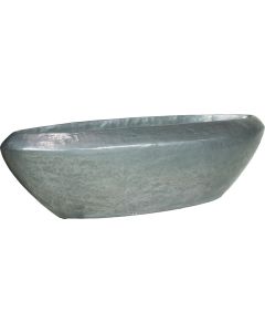 Bac en composites Airon Ext. Vase L 100x 30 x H 30 cm Argent