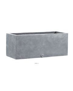 Bac fibres de verre Huge Ext Jardinière L150x57xH50cm Gris