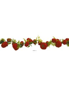 Guirlande de 36 tomates artificielles en Plastique soufflé L 2 m