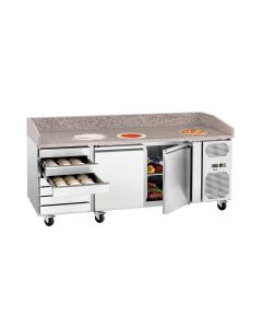 Table à pizza réfrigérée granit G-S7T2 / -2 °C à 8 °C - Bartscher
