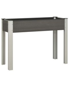 Jardinière lit surélevé plantes fleurs jardin100 x 40 x 75 cm WPC gris