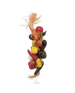 Grappe de 20 légumes artificiels en Plastique soufflé L 50 cm