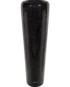 Bac Fibre de verre Miroir Int. Colonne ronde D 39 x H 124 cm Noir