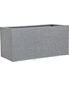 Bac fibres de verre Teras Ext. Jardinière L57x27xH27cm Gris