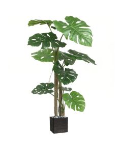 Philodendron artficiel 10 grandes feuilles en pot H 160 cm
