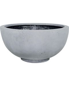 Bac en Polystone Landi Ext. Bol D 80 x H 38 cm Gris ciment
