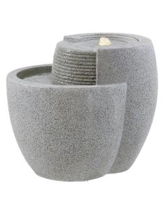Bac fibres de verre Water A Ext L48x40xH40cm Gris ciment