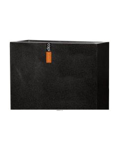 Bac en pures Fibres Baya Ext. Jardinière L 100 x 40 x H55 cm Noir