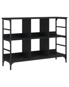 Buffet Noir 102x32x73,5 cm Bois d'Ingénierie Moderne avec Espace de Rangement et Dessus Robuste