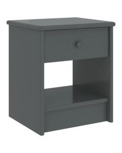 Table de chevet gris foncé 35x30x40 cm bois de pin massif
