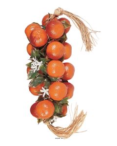 Grappe de 20 oranges artificielles en Plastique soufflé L 50 cm