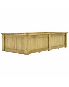 Jardinière surélevée 196 x 100 x 50 cm jardin plantes fleurs bois de pin imprégné