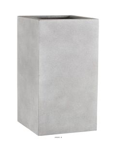 Bac fibres de verre Farn Ext. Carré haut L27x27xH47cm Sable