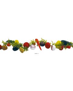 Guirlande de légumes assortis artificiels en Plastique soufflé L 2 m