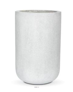 Bac en pures Fibres Mora Ext. EggPot Haut D 44 x H65 cm Gris Clair