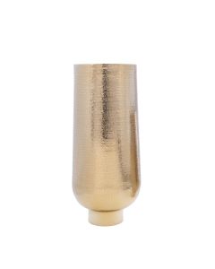 Vase Tranzado 76 cm or en aluminium