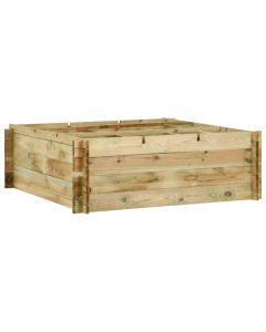 Jardinière pour légumes bois de pin imprégné 120 x 120 x 40 cm
