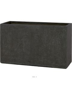 Bac Jardinière Haute qualité 35x100xH60 cm Fibre de Terre Antharcite