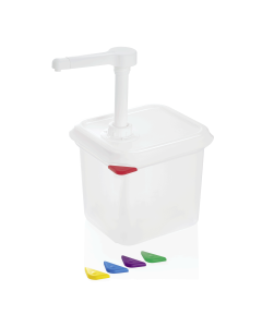 Distributeur de sauce GN en  Polypropylène 2,6 L H 150 mm Was Germany