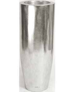 Bac en composites Charm Int. Colonne ronde D 35 x H 90 cm Argent