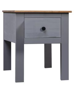 Table de chevet gris 46x40x57 cm pin gamme panama