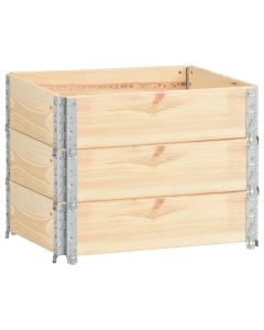 Jardinières surélevées 3 pièes 60 x 80 cm bois de pin solide