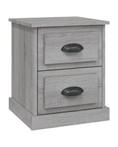Table de chevet Sonoma Gris 39x39x47,5 cm Bois d'Ingénierie