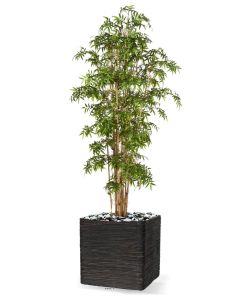 Bambou du Japon Luxe artificiel H 110 cm 1310 feuilles en pot