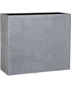 Bac fibres de verre/ composite Teras Ext. Claustra L65x25xH55cm Gris