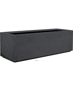 Bac en Polystone Splitt Ext. Claustra L 100x 35 x H 80 cm Noir