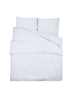 Ensemble de housse de couette blanc 200x220 cm coton