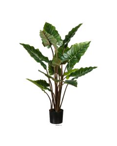 Palmier fan artificiel en pot H 180 cm 12 tiges