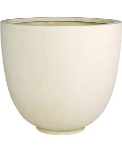 Bac en Polystone Landi Ext. Egg D 80 x H 70 cm Creme