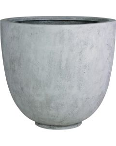 Bac en Polystone Landi Ext. Egg D 80 x H 70 cm Gris ciment