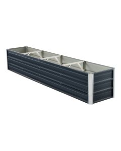 Jardinière à 3 barres de séparation 240 x 47 x 40 cm anthracite
