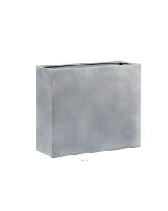 Bac fibres de verre Farn Ext Claustra L65x25xH55cm Gris
