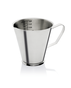 Tasse a mesurer en Acier au nickel-chrome 1 L H 145 mm Diamètre 140 mm Was Germany