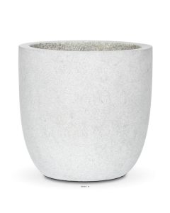 Bac en pures Fibres Mora Ext. EggPot D 43 x H41 cm Gris Clair