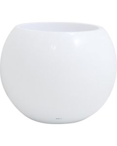 Bac Resine fibre Cody Ext. Boule D 60 x H 45 cm Blanc
