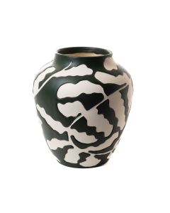 Vase feuillage vert hauteur 38 cm