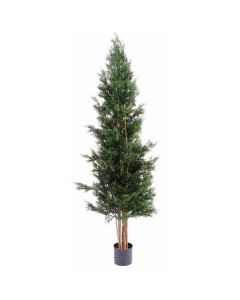 Cyprès artificiel extérieur H 180 cm forme pic