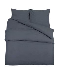 Ensemble de housse de couette anthracite 260x220 cm coton