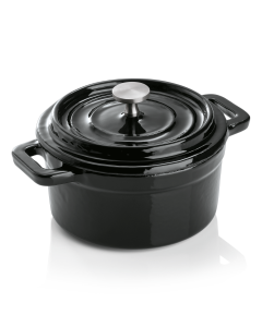 Cocotte en Acier Inoxydable noir  H 65 mm Diamètre 100 mm 2 Was Germany