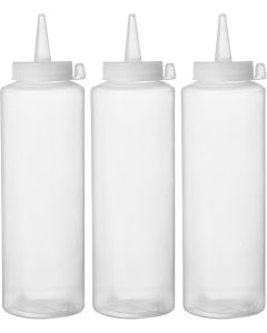 Sets de flacon distributeur - 3 pièces 0,7L Transparent 70x(H)240 mm - Hendi