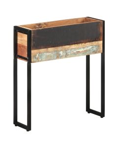 Jardinière 60 x 20 x 68 cm bois de récupération massif
